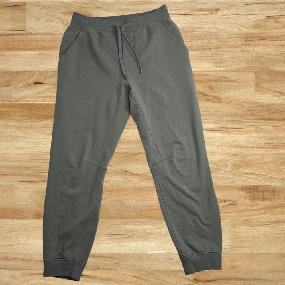 Lululemon City Sweat Jogger Mens Medium Sage Green French Terry Pants LM5943S